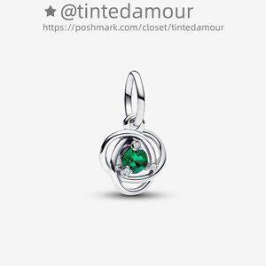 Pandora May Royal Green Eternity Circle Dangle Charm